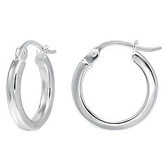 Kohls silver hoops hot sale