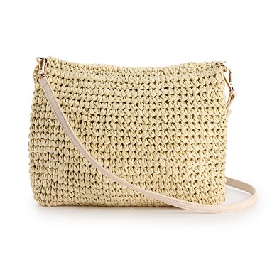 LC Lauren Conrad Daisy Crochet Crossbody Bag