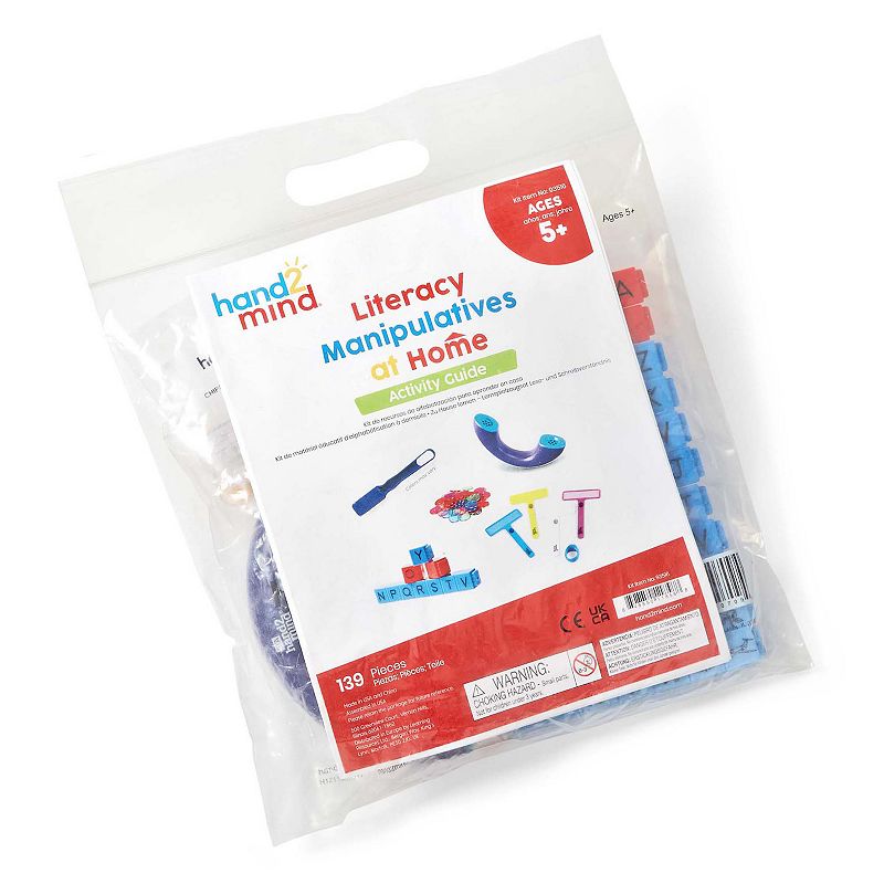 hand2mind Literacy Manipulatives at Home Kit, Multicolor