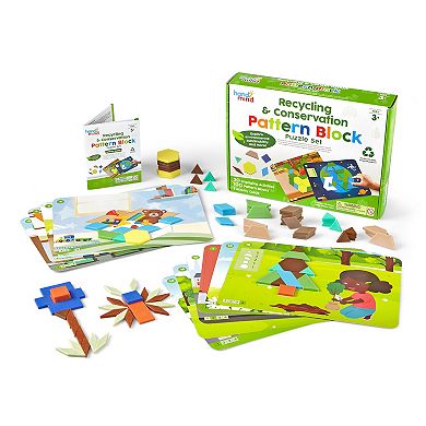 hand2mind Recycling & Conservation Pattern Block Puzzle Set