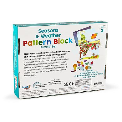 hand2mind Seasons & Weather Pattern Block Puzzle Set