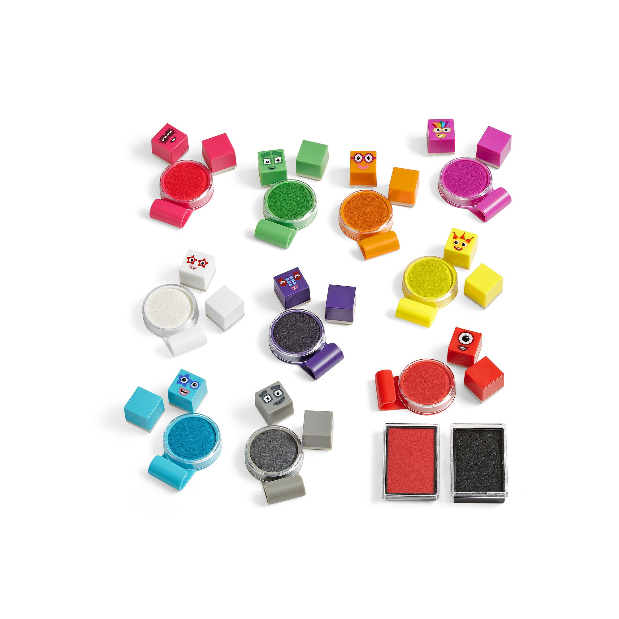 hand2mind Numberblocks Stampoline Park Stamp Activity Set, Multi