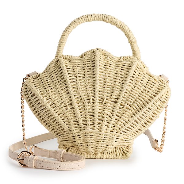 LC Lauren Conrad Straw Tote Bag