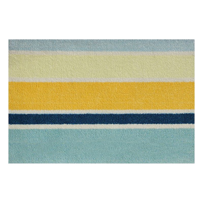 Bungalow Flooring ColorStar Coastal Sun 22 x 34 Doormat, Multicolor, 2X