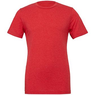Canvas Mens Triblend Crew Neck Plain Short Sleeve T-Shirt