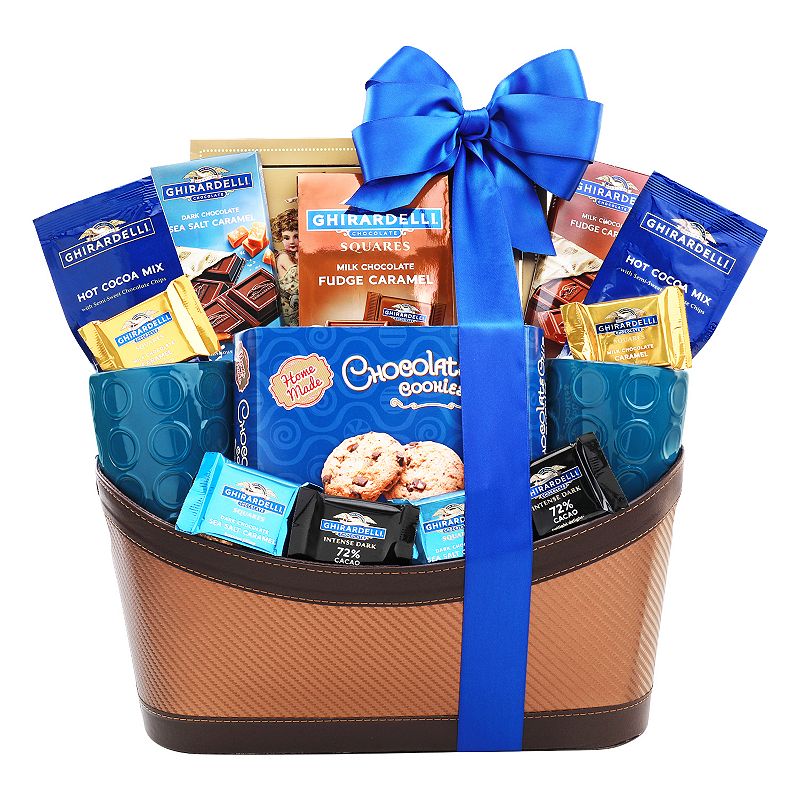 Alder Creek Gift Baskets Ghirardelli Chocolate Sampler Gift Basket, Multico