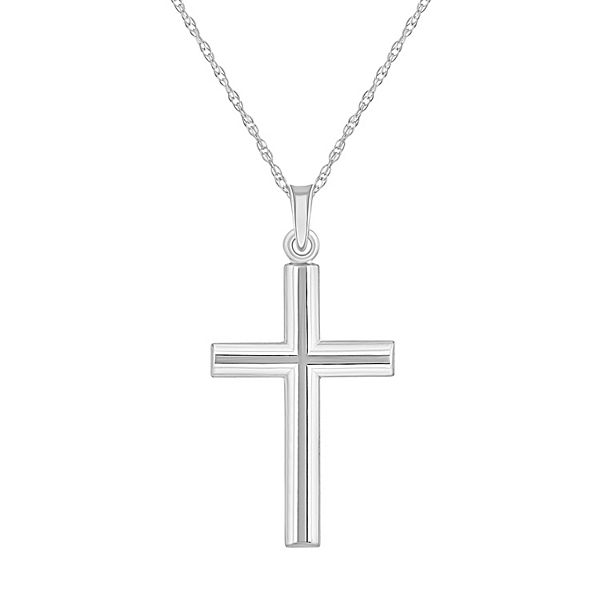 14k Gold Cross Pendant Necklace