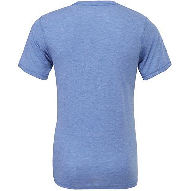 Canvas Mens Triblend Crew Neck Plain Short Sleeve T-Shirt