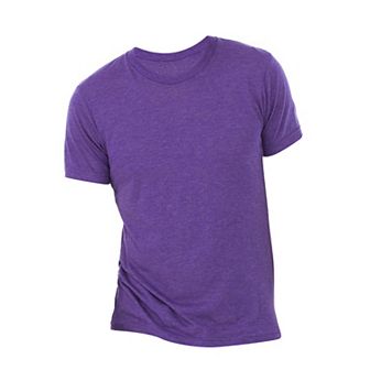 Canvas Mens Triblend Crew Neck Plain Short Sleeve T-Shirt