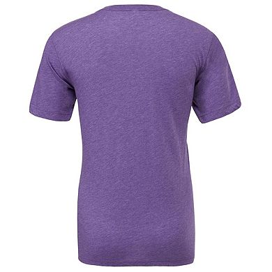 Canvas Mens Triblend Crew Neck Plain Short Sleeve T-Shirt
