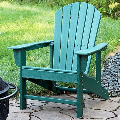 Sunnydaze All-weather, Upright, Raised Adirondack Chair