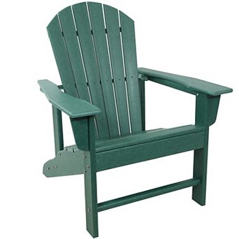 Sunnydaze Upright HDPE Raised Outdoor Adirondack Chair