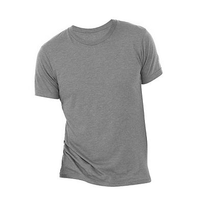 Canvas Mens Triblend Crew Neck Plain Short Sleeve T-Shirt