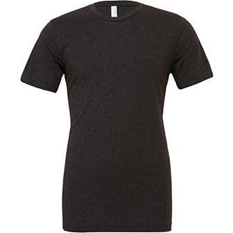 Canvas Mens Triblend Crew Neck Plain Short Sleeve T-Shirt
