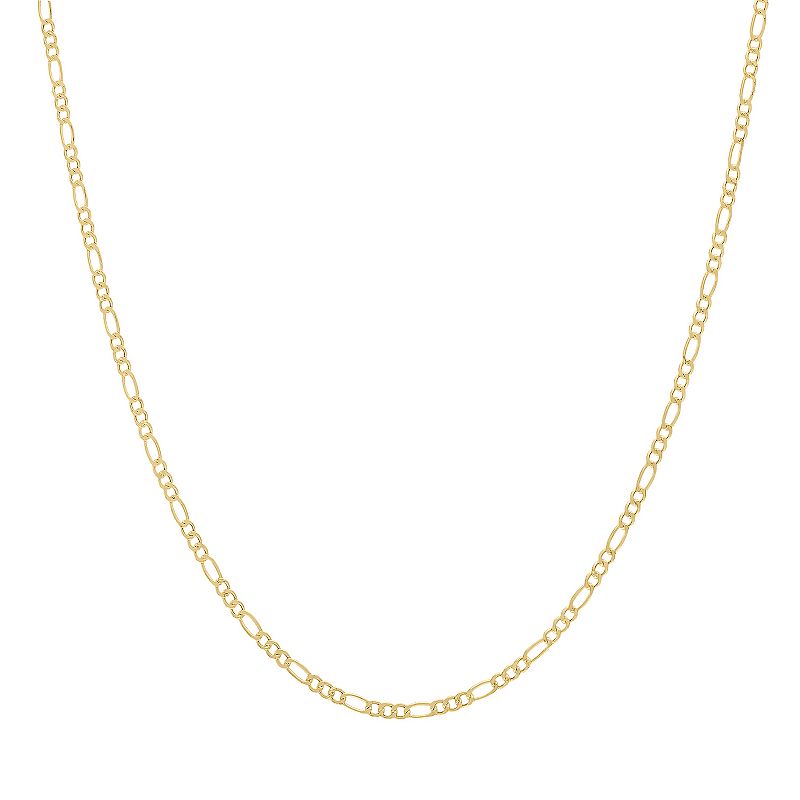 Jordan Blue 14k Gold Figaro Pendant Necklace, Womens, Size: 18, Yellow