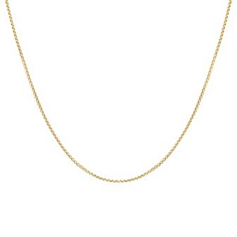 Jordan Blue 14k Gold 1.3 mm Box Chain Necklace