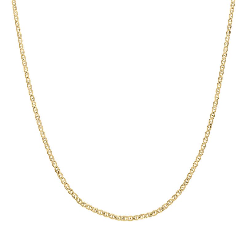 Jordan Blue 14k Gold Mariner Pendant Necklace, Womens, Size: 18, Yellow