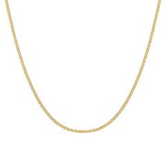 Kohls solid hot sale gold chains