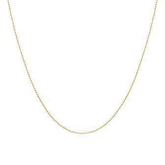 Jordan Blue 14k Gold 0.8 mm Ball Chain Necklace