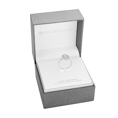 PRIMROSE Sterling Silver Marquise Cubic Zirconia Ring