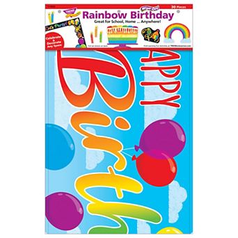 Rainbow Birthday Wipe Off Learning Set