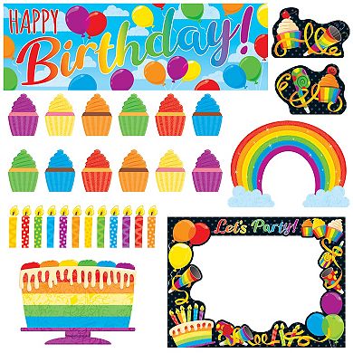 Rainbow Birthday Wipe Off Learning Set