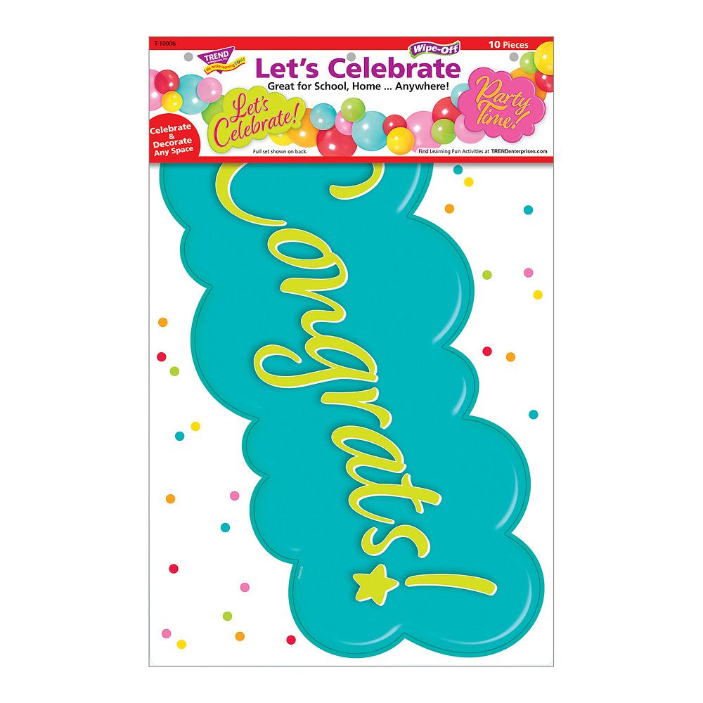 Let's Celebrate Wipe Off Learning Set