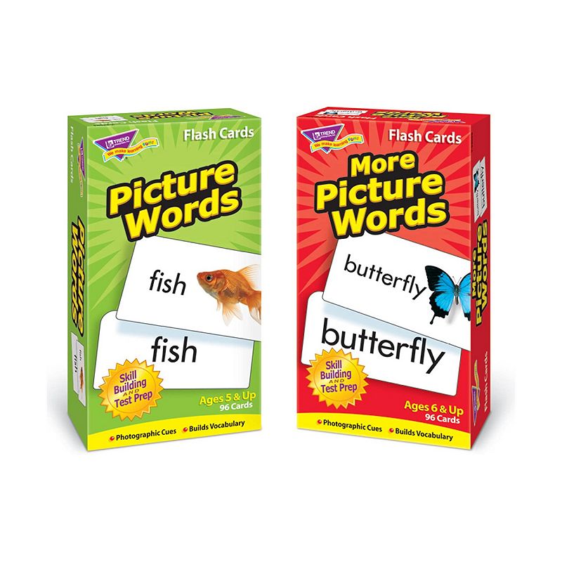 Picture Words Skill Drill Flashcards Assortment, Multicolor