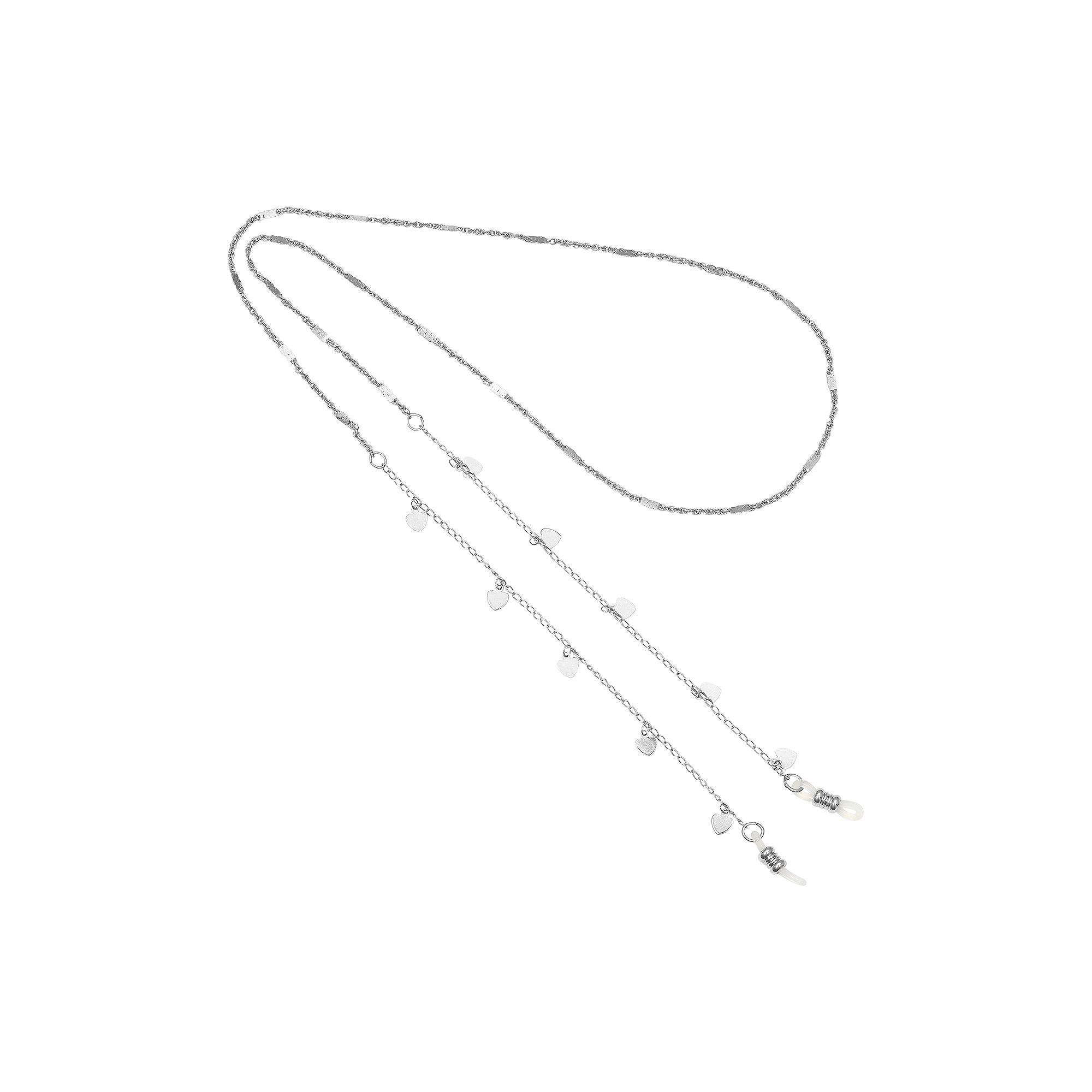 1928 Heart Charms Eyeglass Holder, Gray