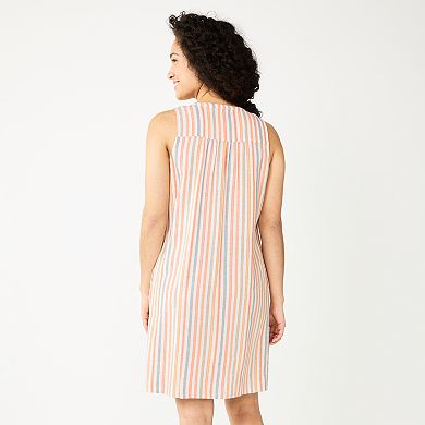 Women's Sonoma Goods For Life® Sleeveless Pintuck Tank Dress