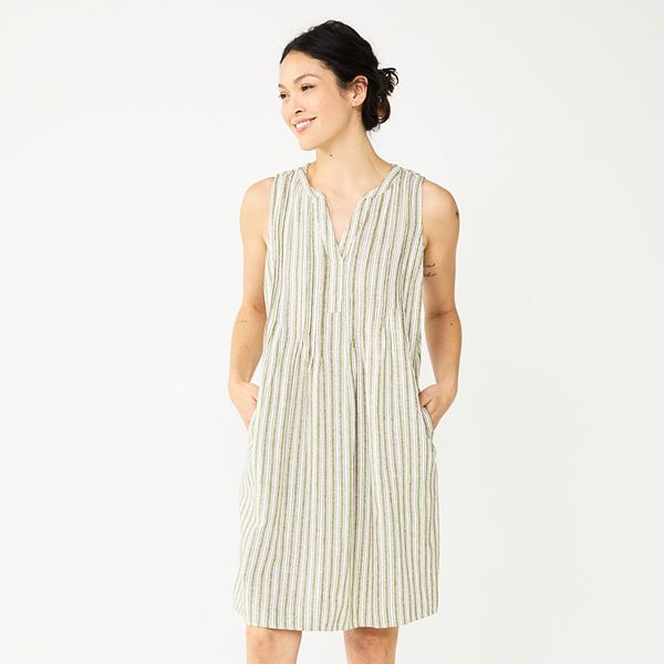 Women's Sonoma Goods For Life® Sleeveless Pintuck Tank Dress