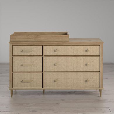 Little Seeds Shiloh Wide 6 Drawer Convertible Dresser & Changing Table
