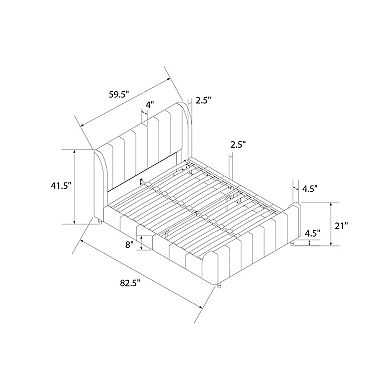 Little Seeds Valentina Upholstered Bed - Full Frame