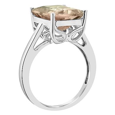 Alyson Layne Sterling Silver Emerald Cut Labradorite Ring