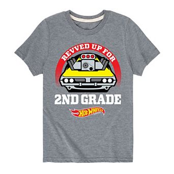 Boys 8-20 Hot Wheels Revved 2nd Grade Graphic Tee