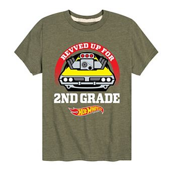 Boys 8-20 Hot Wheels Revved 2nd Grade Graphic Tee