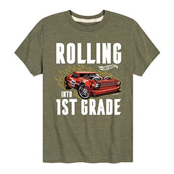 Boys 8-20 Hot Wheels Rolling 1st Grade Graphic Tee