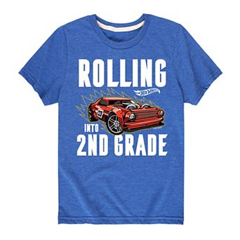Boys 8-20 Hot Wheels Rolling 2nd Grade Graphic Tee