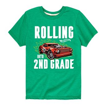 Boys 8-20 Hot Wheels Rolling 2nd Grade Graphic Tee