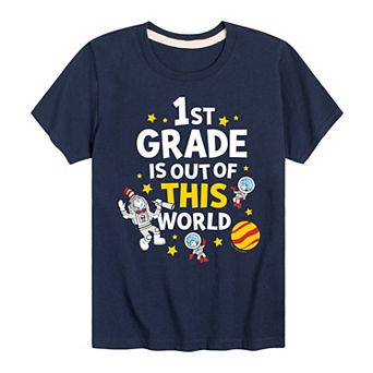 Boys 8-20 Dr. Seuss First Grade Space Graphic Tee