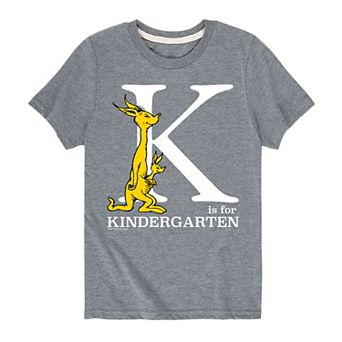 Boys 8-20 Dr. Seuss K for Kindergarten Graphic Tee