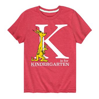 Boys 8-20 Dr. Seuss K for Kindergarten Graphic Tee