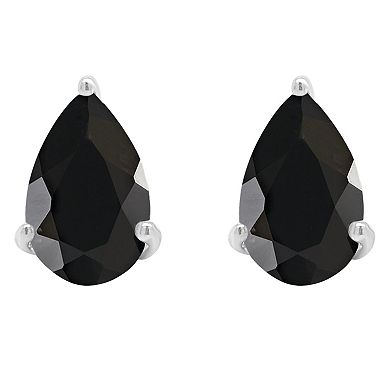 Alyson Layne Sterling Silver Onyx Stud Earrings