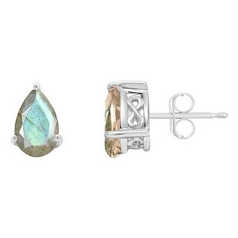Alyson Layne Sterling Silver Labradorite Stud Earrings