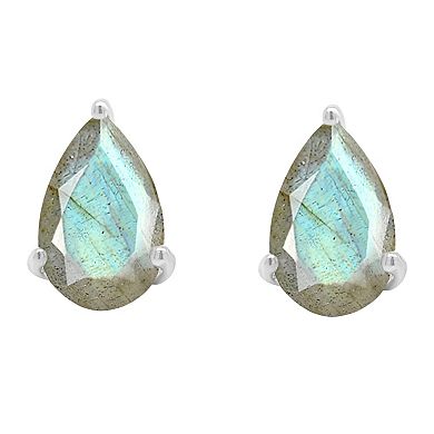 Alyson Layne Sterling Silver Labradorite Stud Earrings