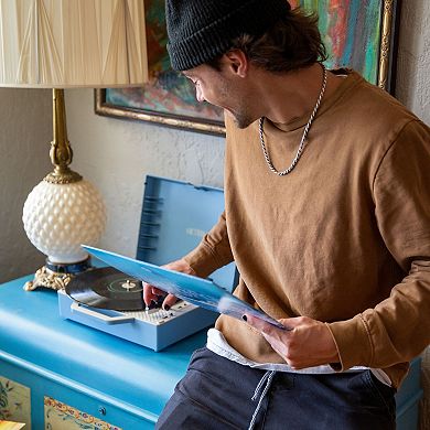 Victrola Re-Spin Sustainable Bluetooth Suitcase Record Player