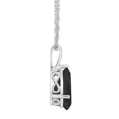 Alyson Layne Sterling Silver Onyx Pendant Necklace