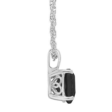 Alyson Layne Sterling Silver Onyx Pendant Necklace