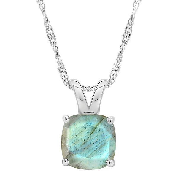 •AEON• labradorite + silver necklace (18