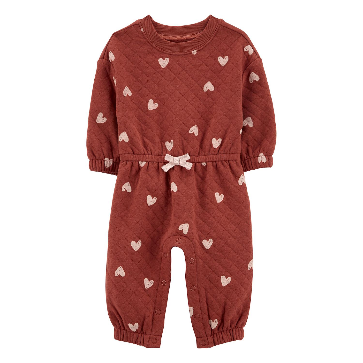 Baby Boy/Girl Letter Print Colorblock Long-sleeve Jumpsuit